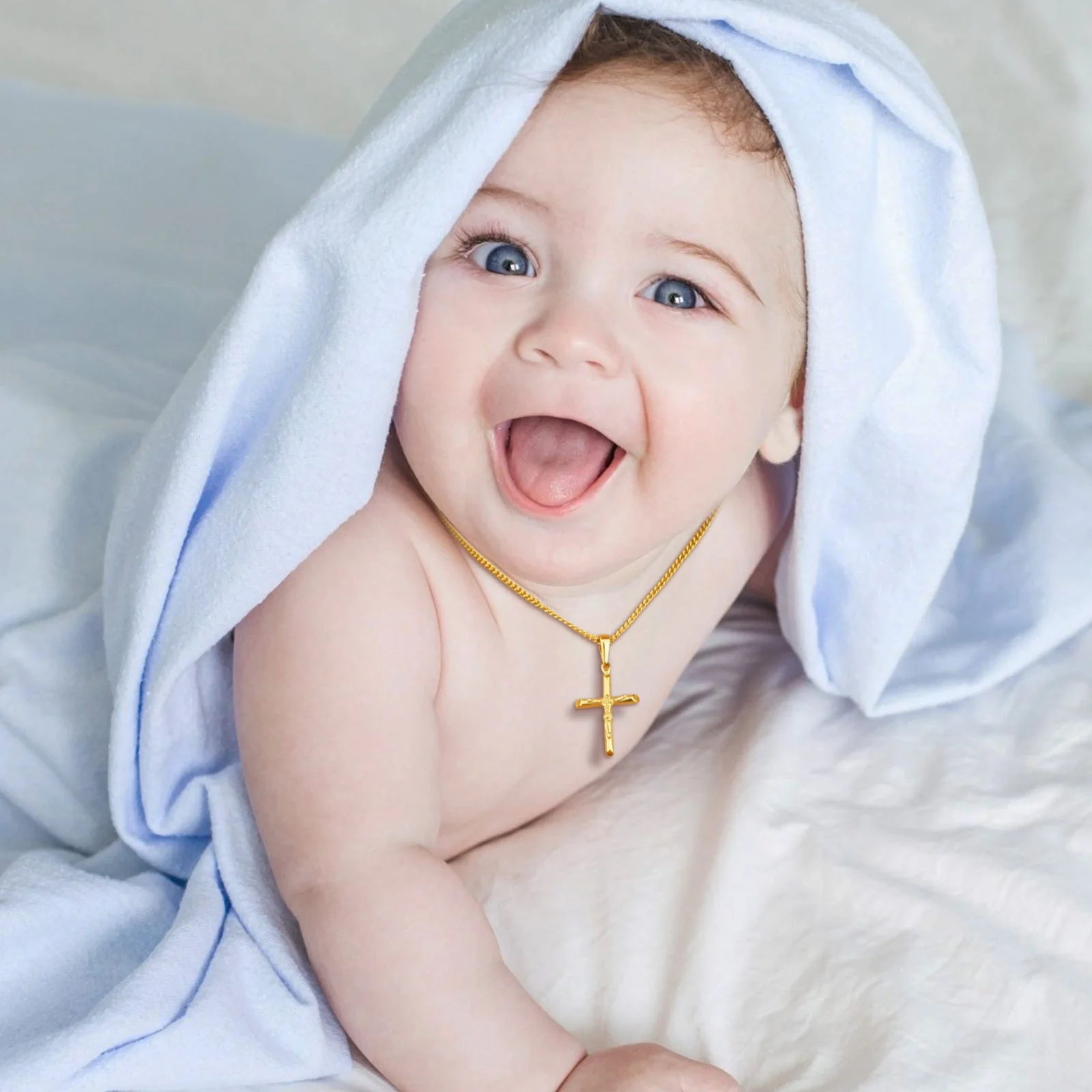 Sterling Silver Cross Kids Necklace - Image 4