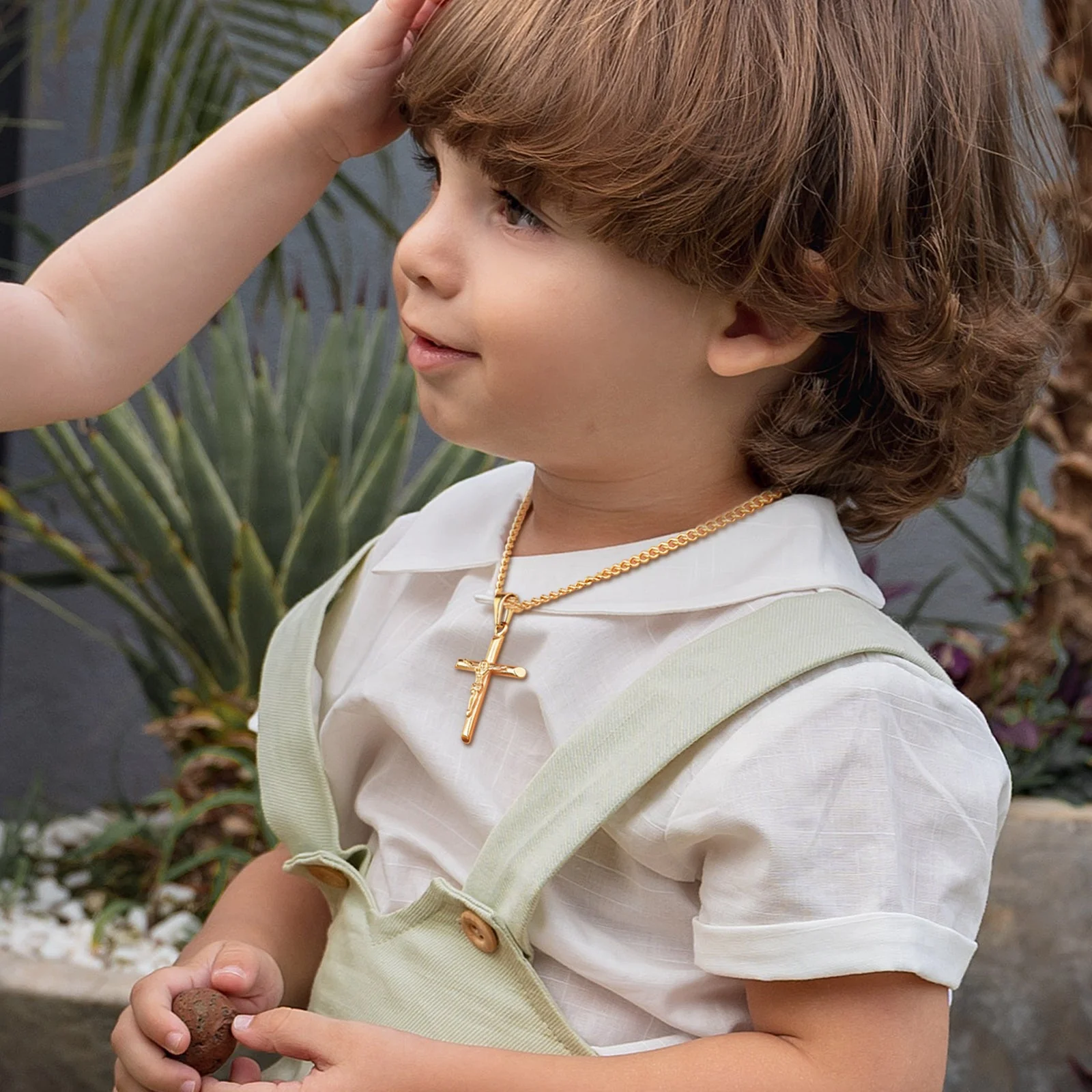 Sterling Silver Cross Kids Necklace - Image 6