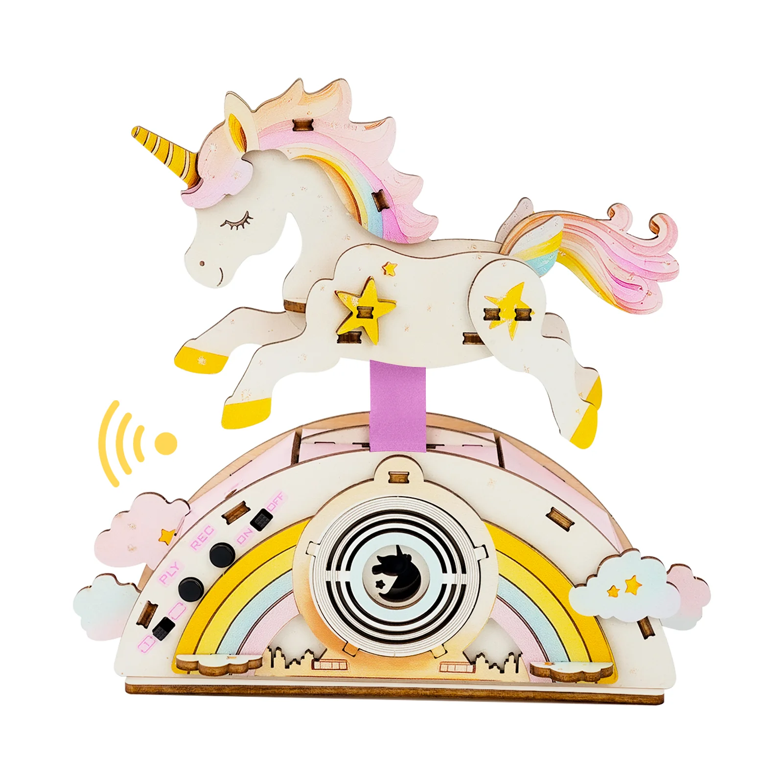 Strolling Unicorn – 3D DIY Wooden Puzzle Recorder - Image 4