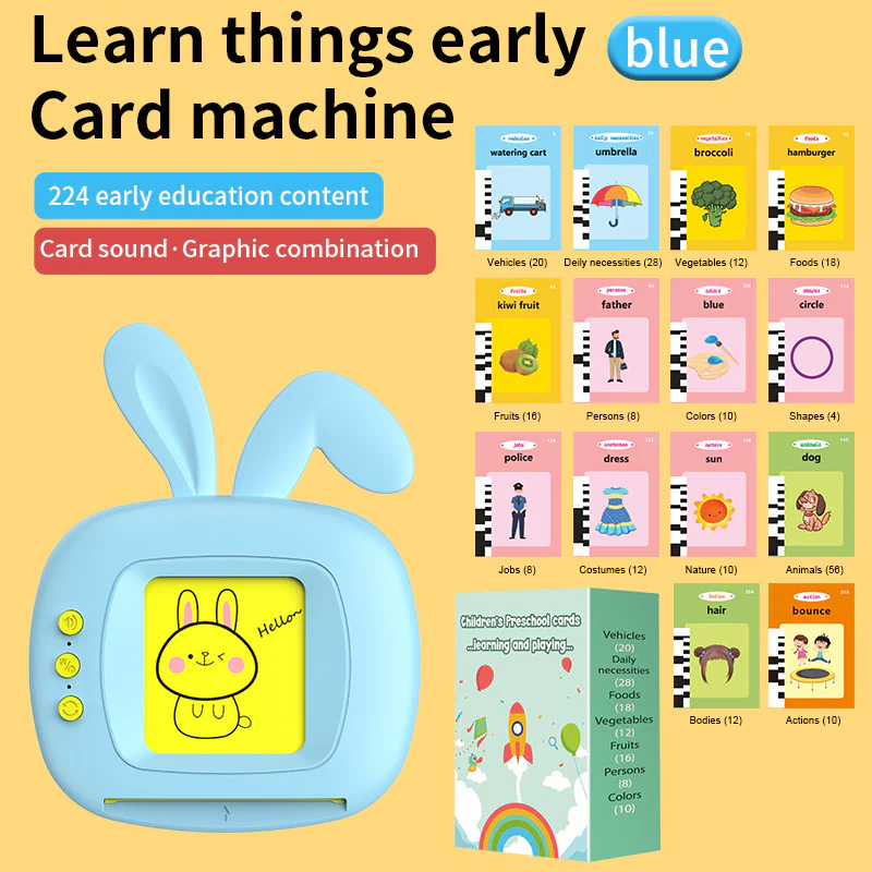 Talking Educational Toys Flash Card Machine With 224 Sight Words - Image 2