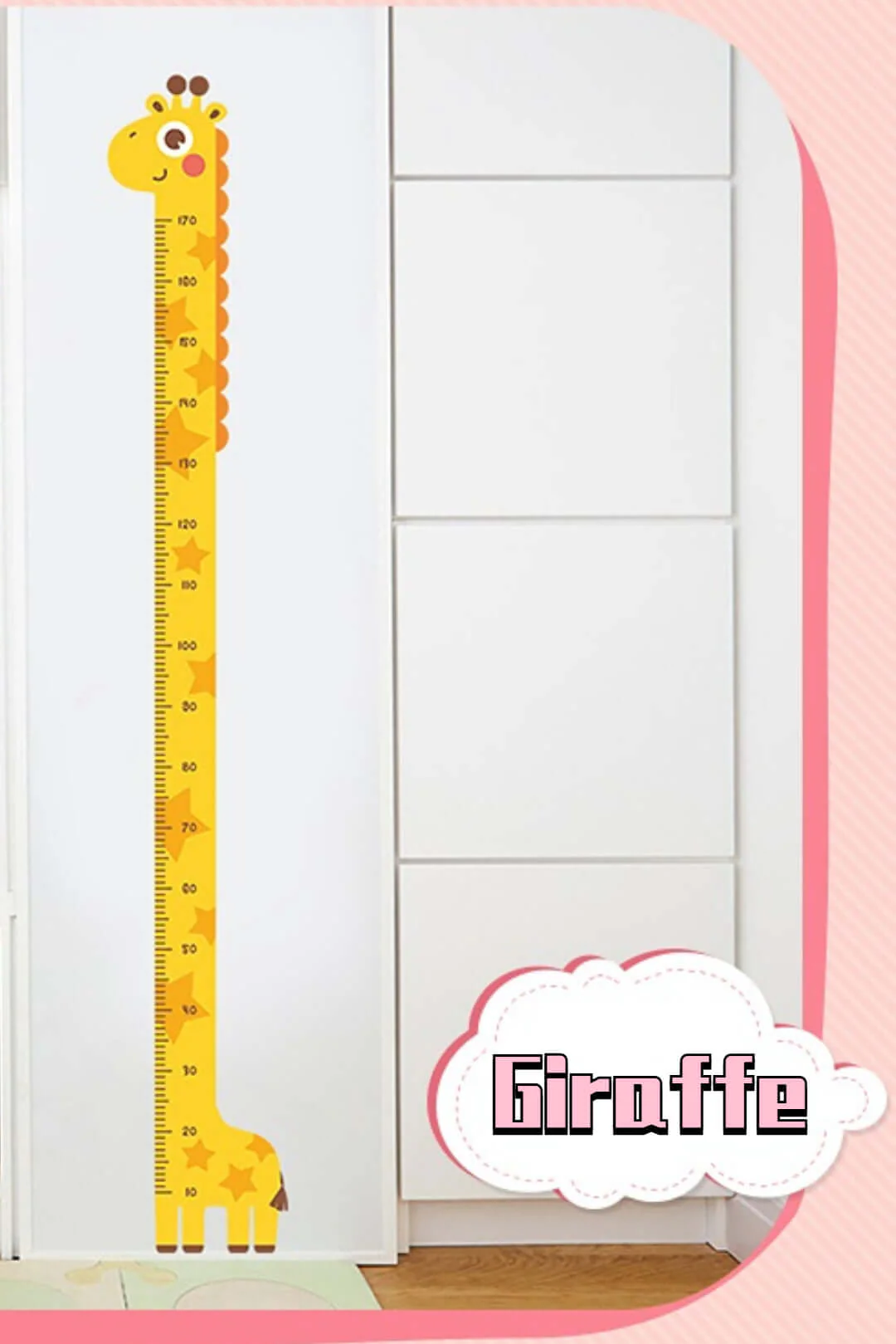 Unicorn Giraffe Dinosaur Baby Height Growth Chart Wall Sticker - Image 5