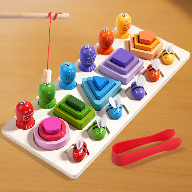 Wooden 3 in 1 Magnetic Fishing Sleeve Post - Image 4