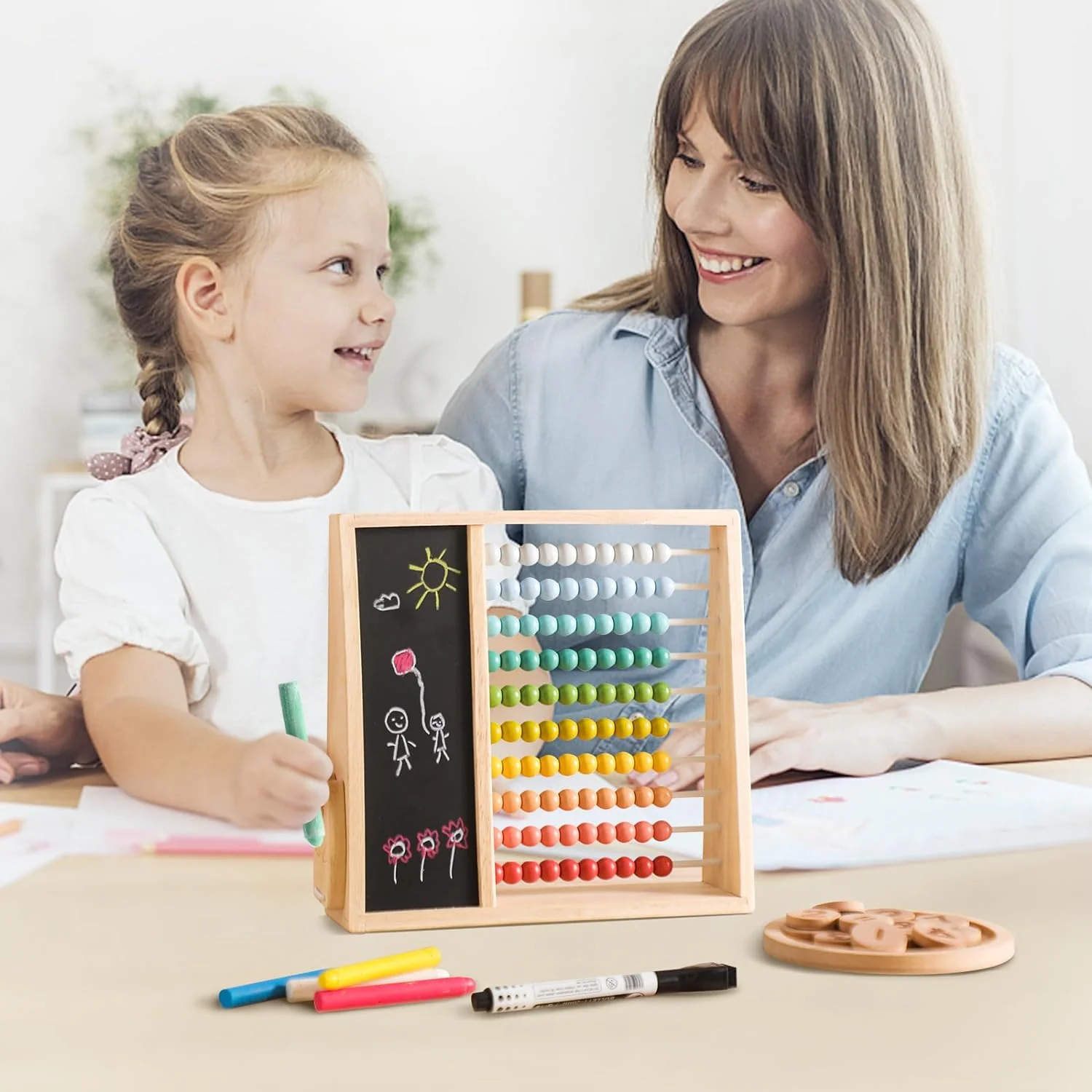 Wooden Abacus Beads Counting Toys - Image 6