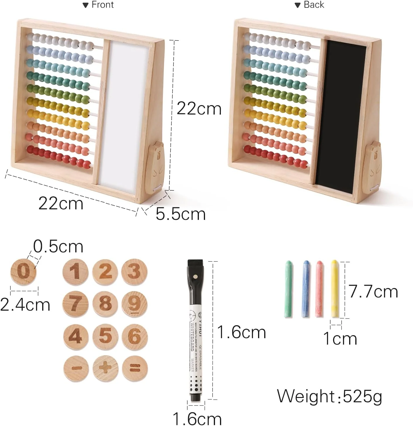 Wooden Abacus Beads Counting Toys - Image 7