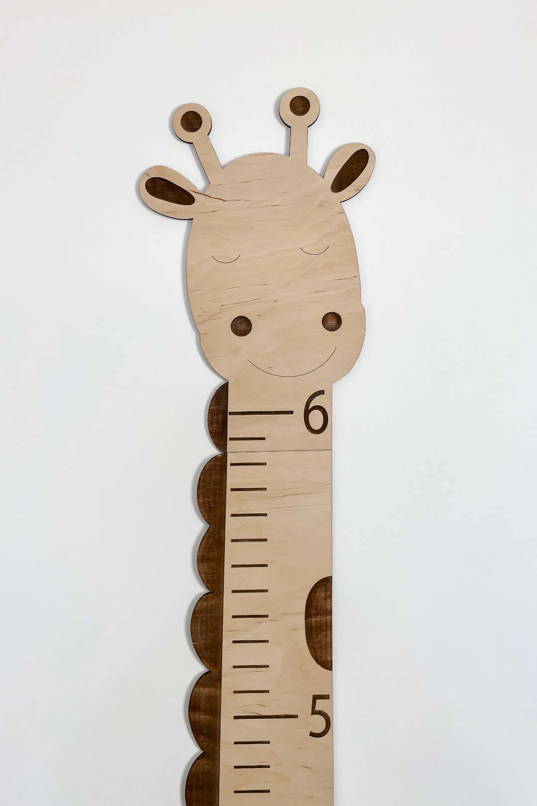 Wooden Giraffe Growth Chart Height Ruler for Kids - Image 5