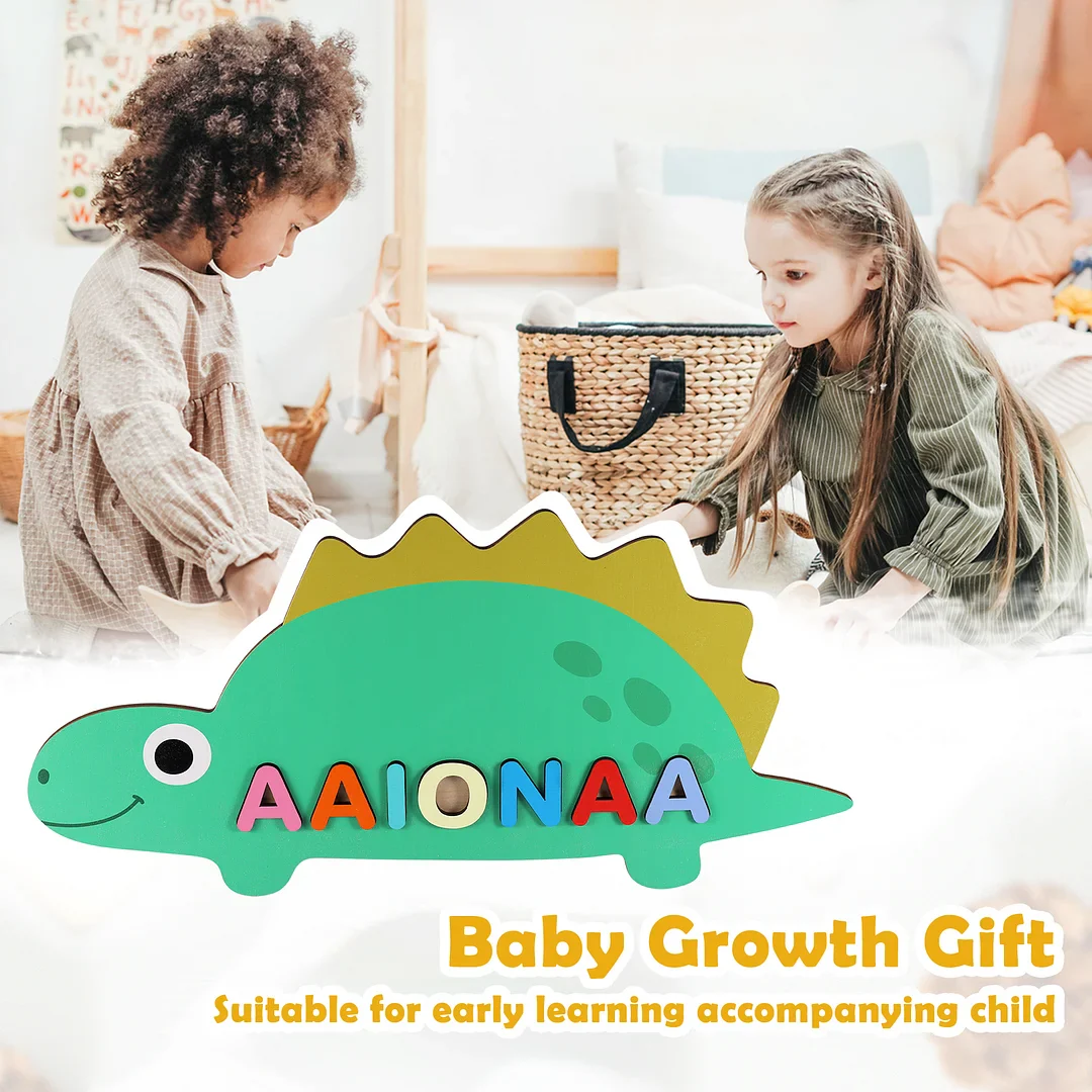 Wooden Cartoon Baby Name Puzzle - Image 4