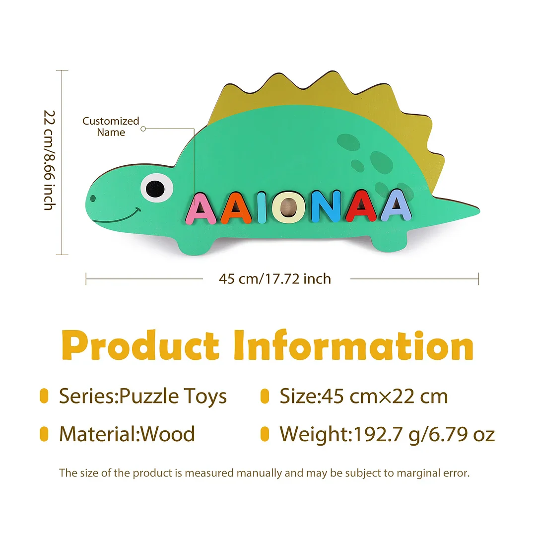 Wooden Cartoon Baby Name Puzzle - Image 5