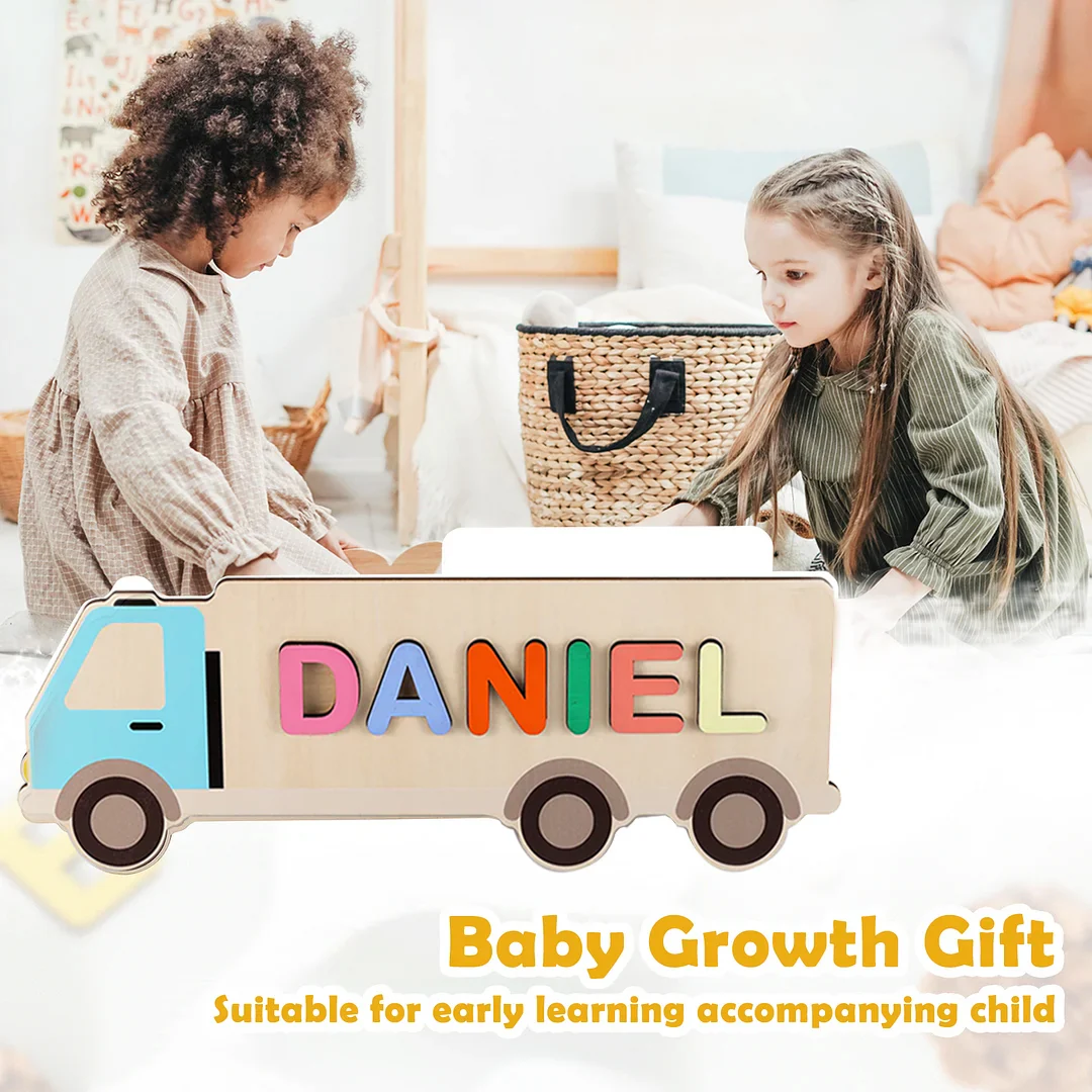Wooden Cartoon Baby Name Puzzle - Image 3