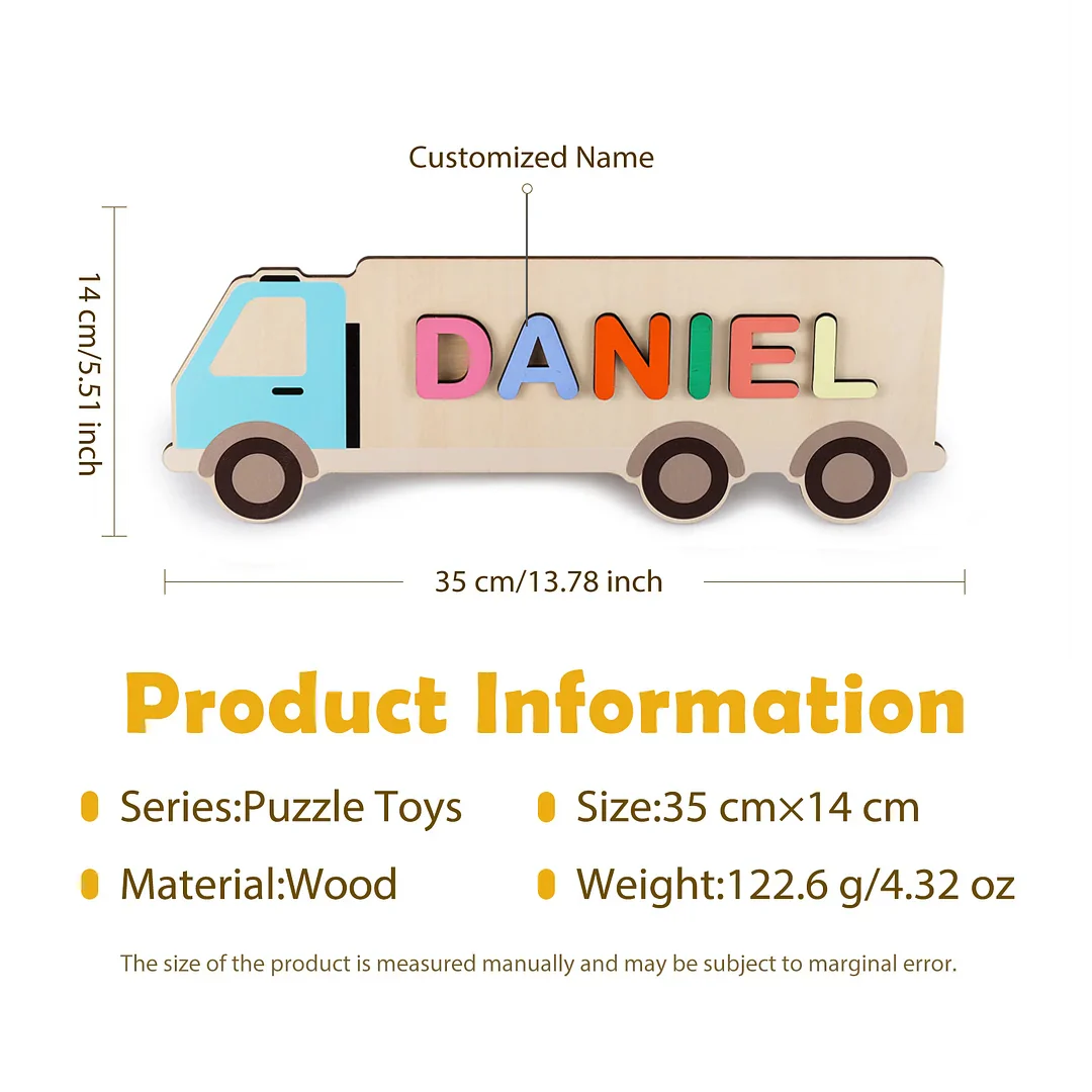 Wooden Cartoon Baby Name Puzzle - Image 4