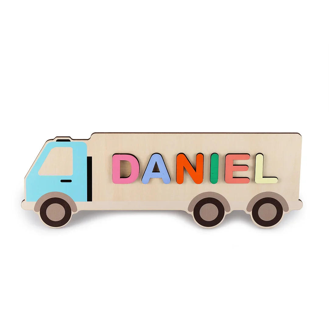 Wooden Cartoon Baby Name Puzzle - Image 5