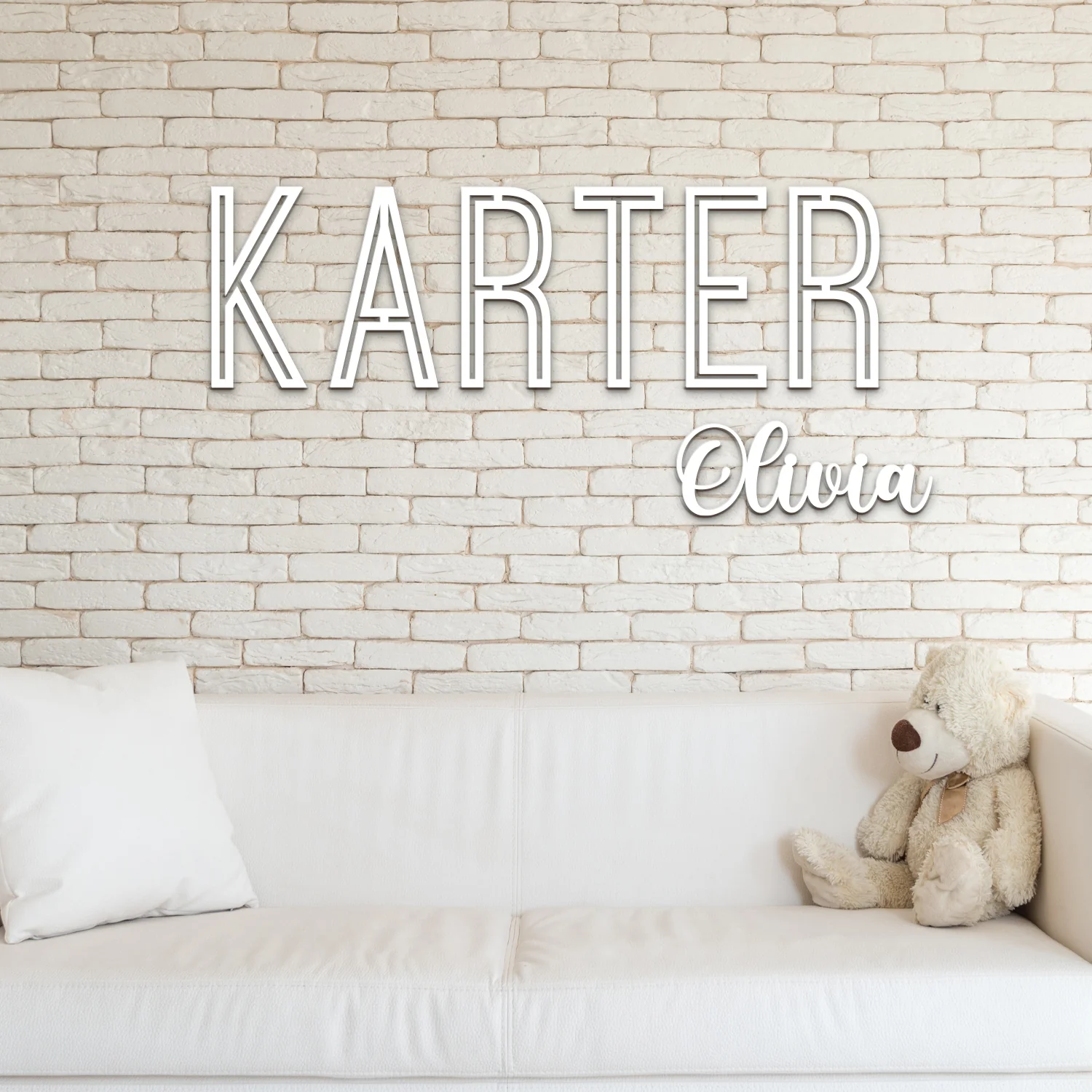Wooden Baby Name Sign Wall Dector - Image 8
