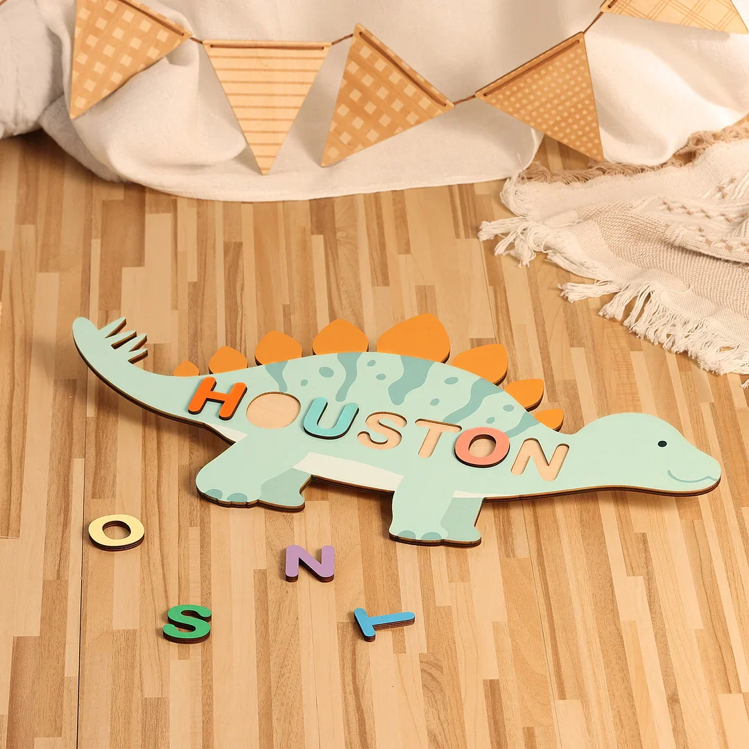 Wooden Cartoon Baby Name Puzzle - Image 3