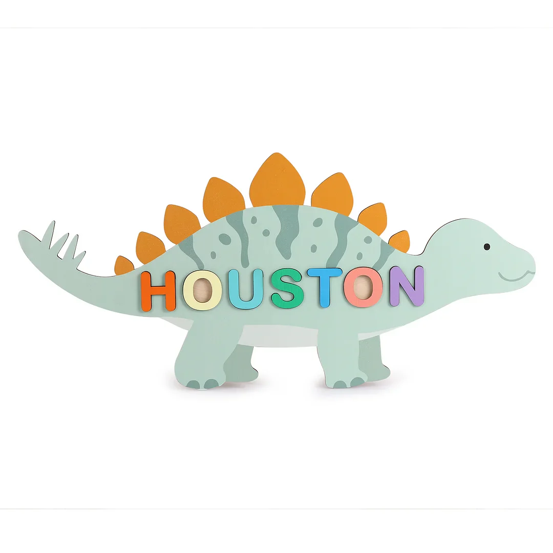 Wooden Cartoon Baby Name Puzzle - Image 6