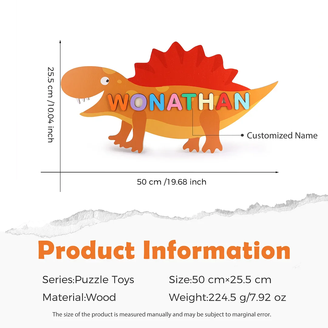 Wooden Cartoon Baby Name Puzzle - Image 5