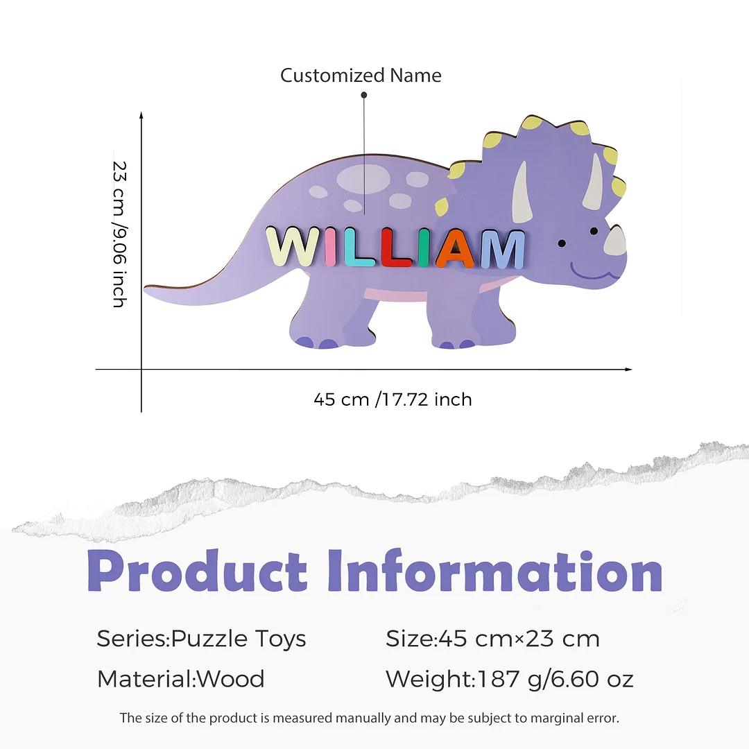 Wooden Cartoon Baby Name Puzzle - Image 4