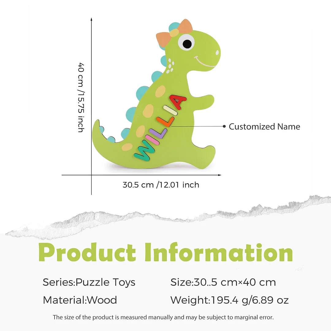 Wooden Cartoon Baby Name Puzzle - Image 5