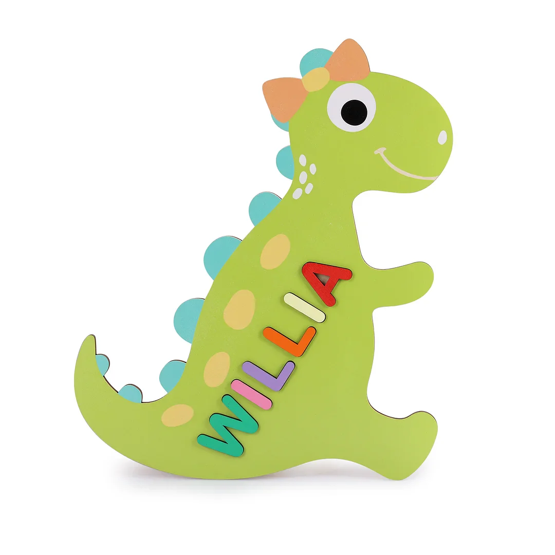 Wooden Cartoon Baby Name Puzzle - Image 6