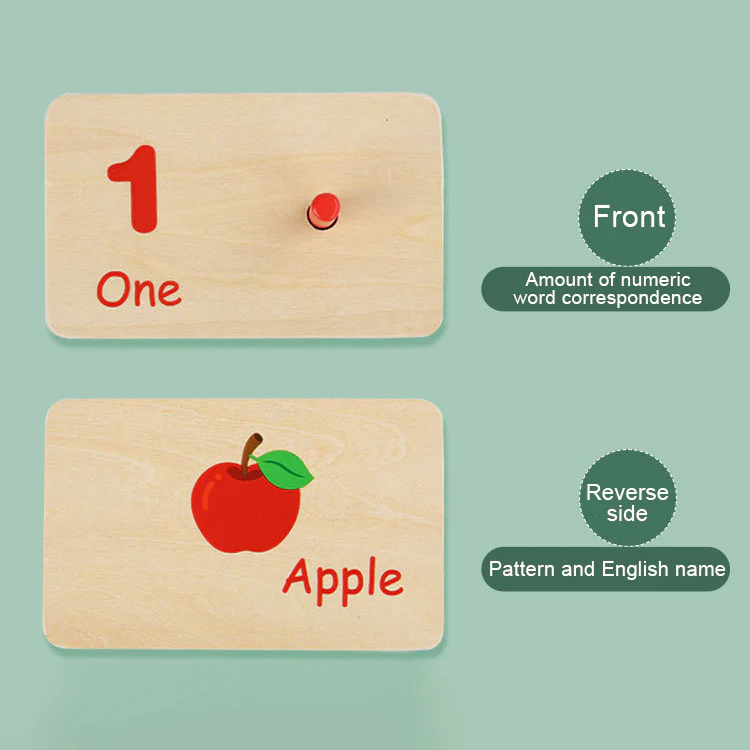 Wooden Counting Peg Board - Image 5