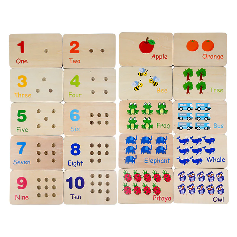 Wooden Counting Peg Board - Image 6
