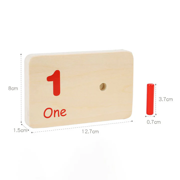 Wooden Counting Peg Board - Image 7