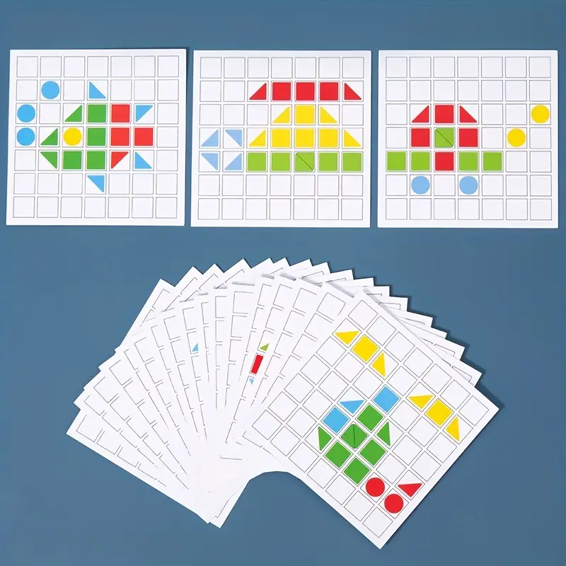 Wooden Creative Splicing Building Blocks Puzzle - Image 6