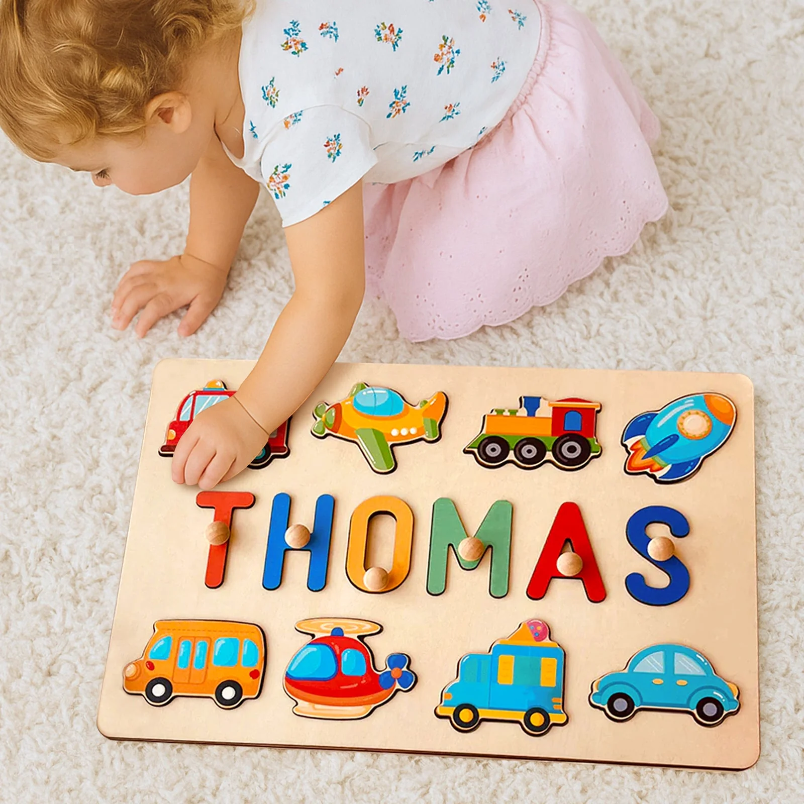 Personalized Wooden Name Puzzle - Image 3