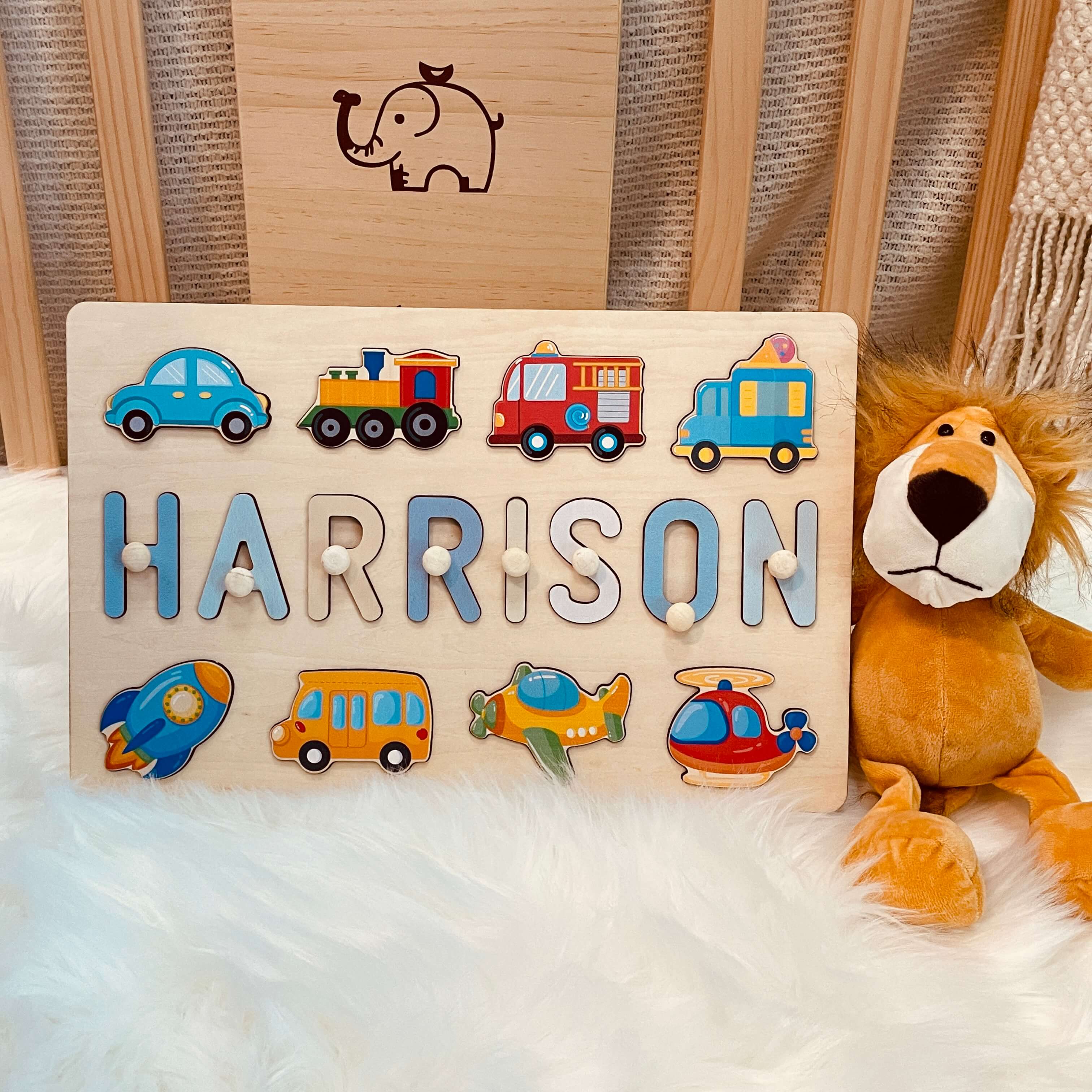 Personalized Wooden Name Puzzle - Image 7