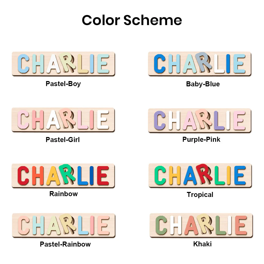 Personalized Wooden Name Puzzle - Image 8