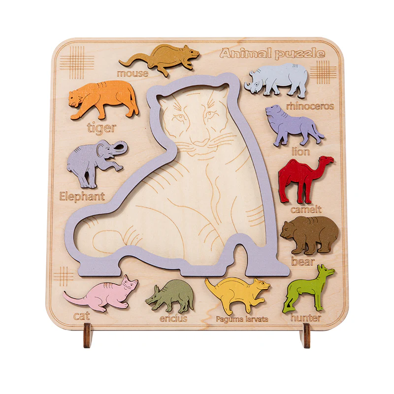 Wooden Dinosaur Brain Matching Stereo Puzzle - Image 11