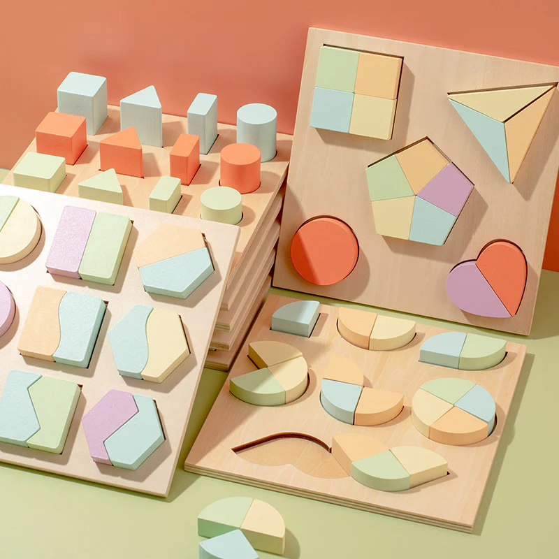 Wooden Geometric Shape Collage (8 Pack/1 Set) - Image 3