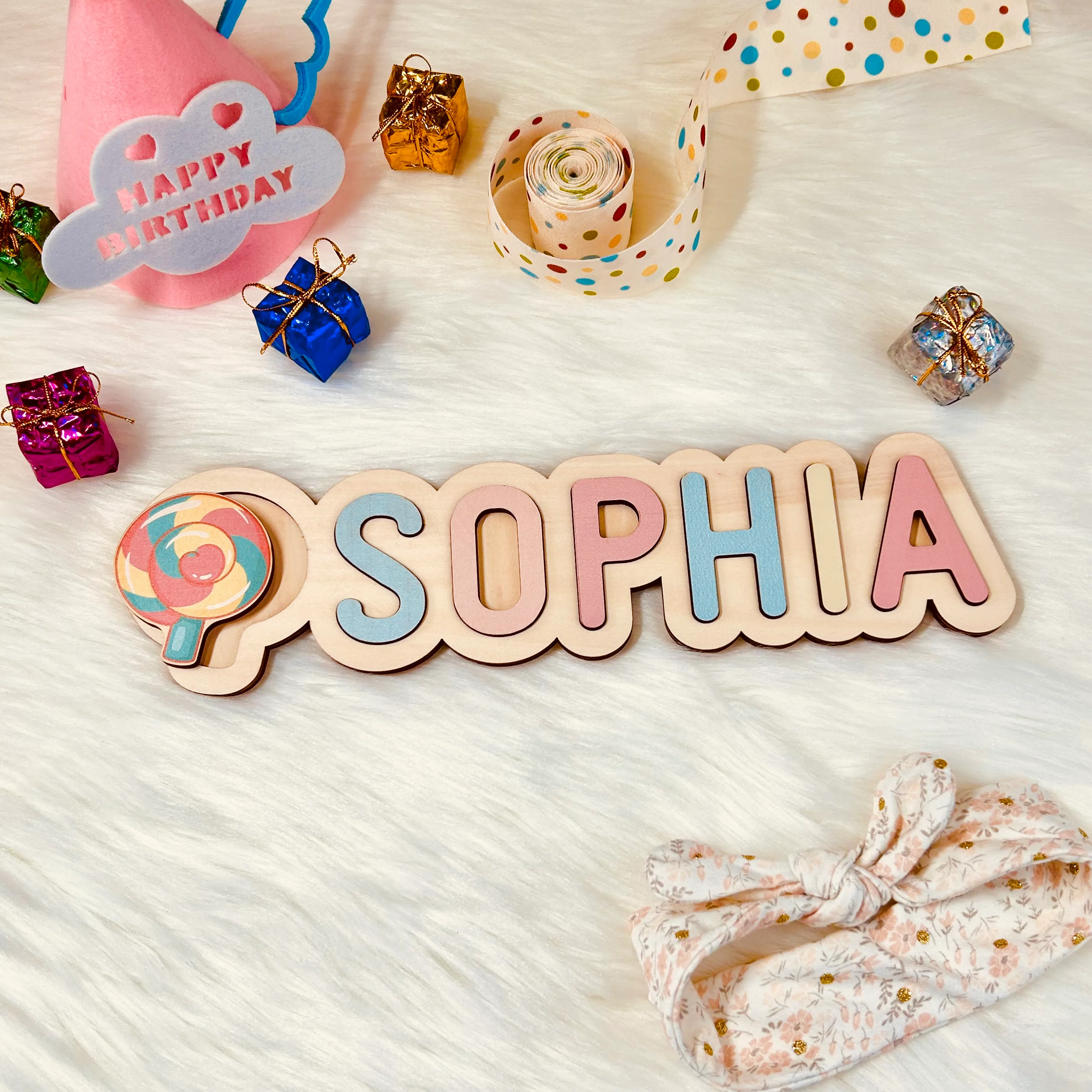 Wooden Name Puzzle For Baby - Image 3