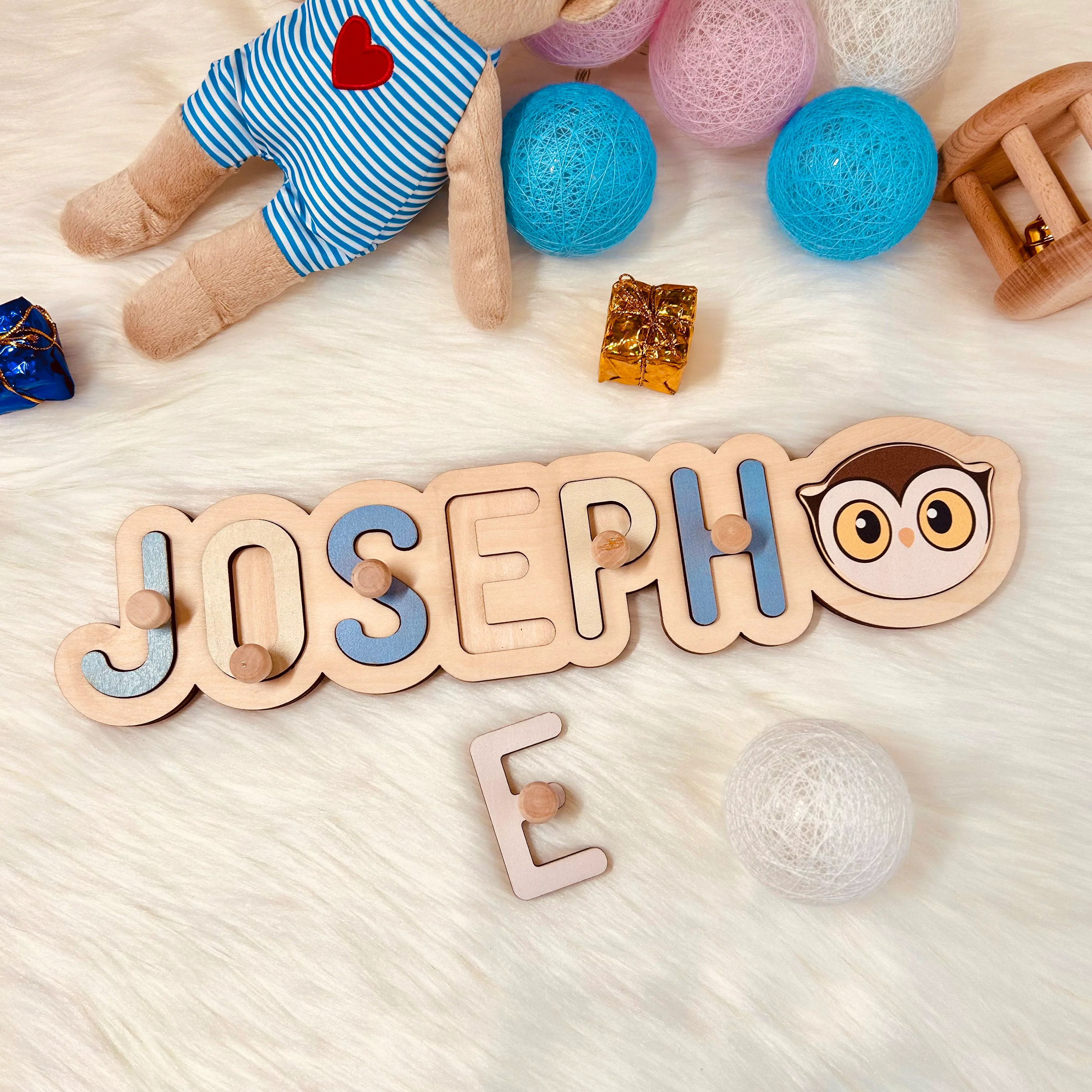 Wooden Name Puzzle For Baby - Image 4