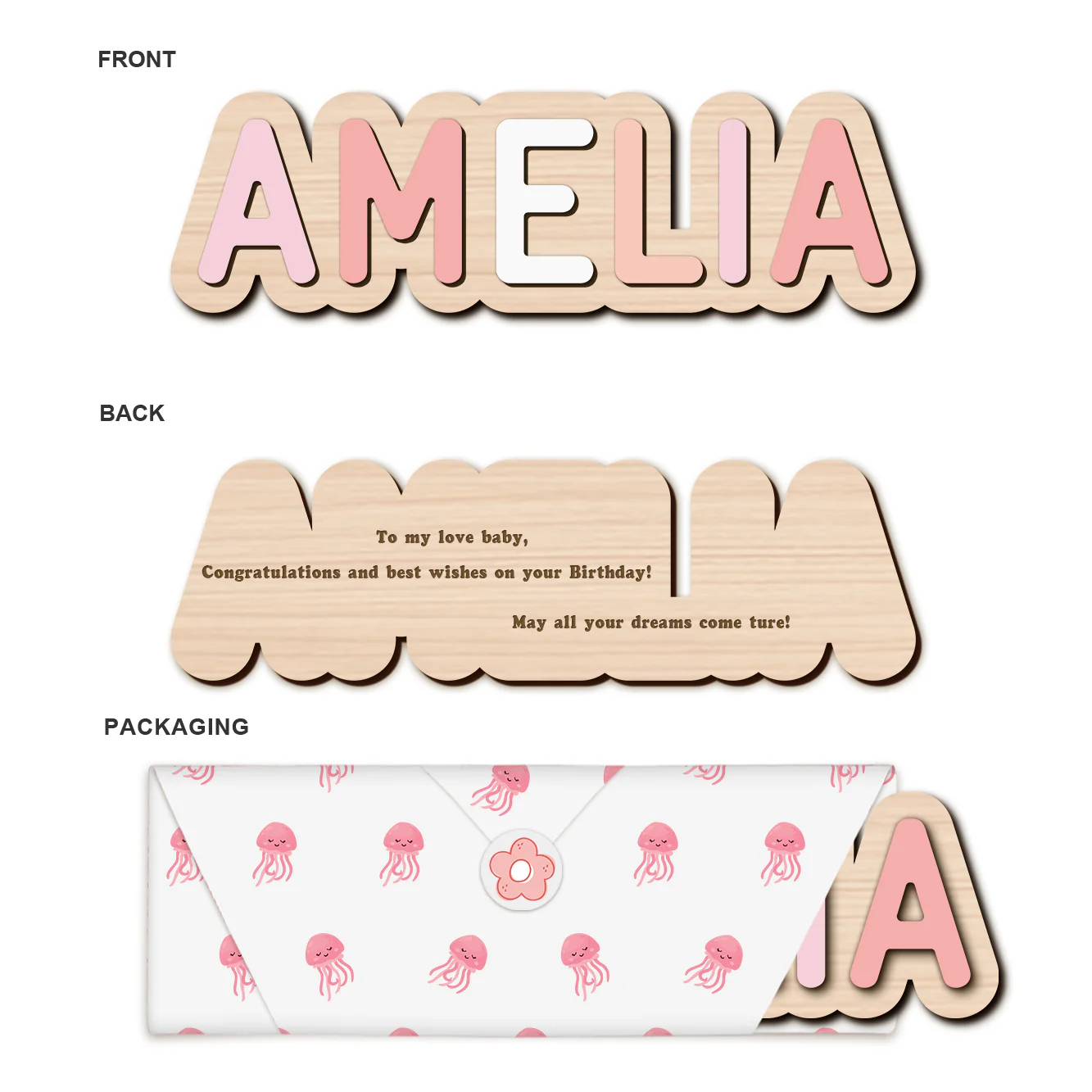 Wooden Name Puzzle For Baby - Image 7