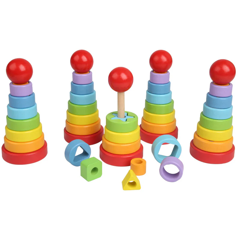 Wooden Rainbow Stacker - Image 3