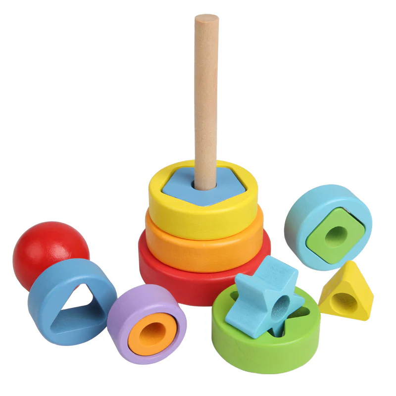 Wooden Rainbow Stacker - Image 4