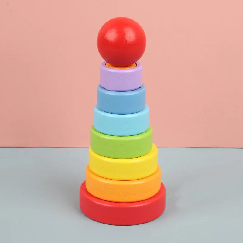 Wooden Rainbow Stacker - Image 5