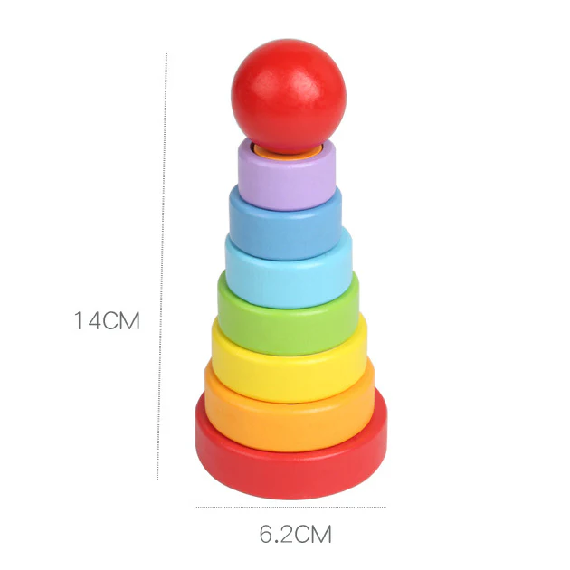 Wooden Rainbow Stacker - Image 6