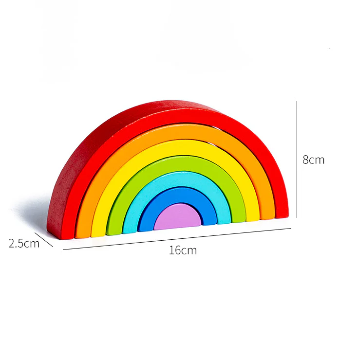 Wooden Rainbow Stacking - Image 4