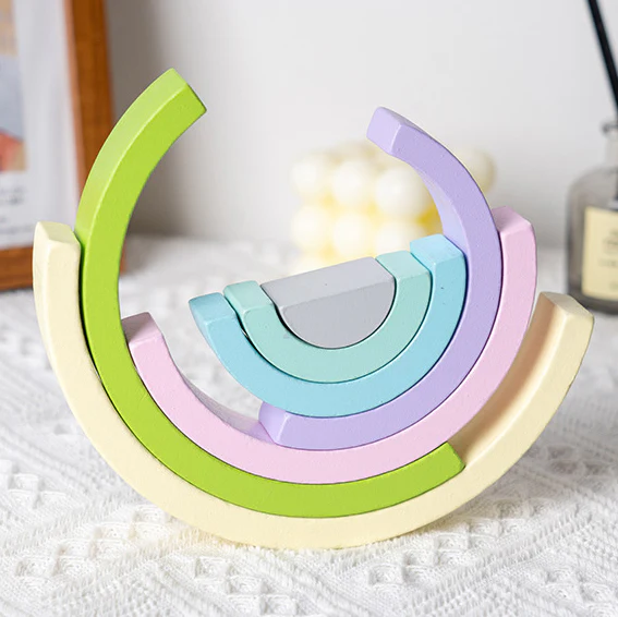 Wooden Rainbow Stacking - Image 6