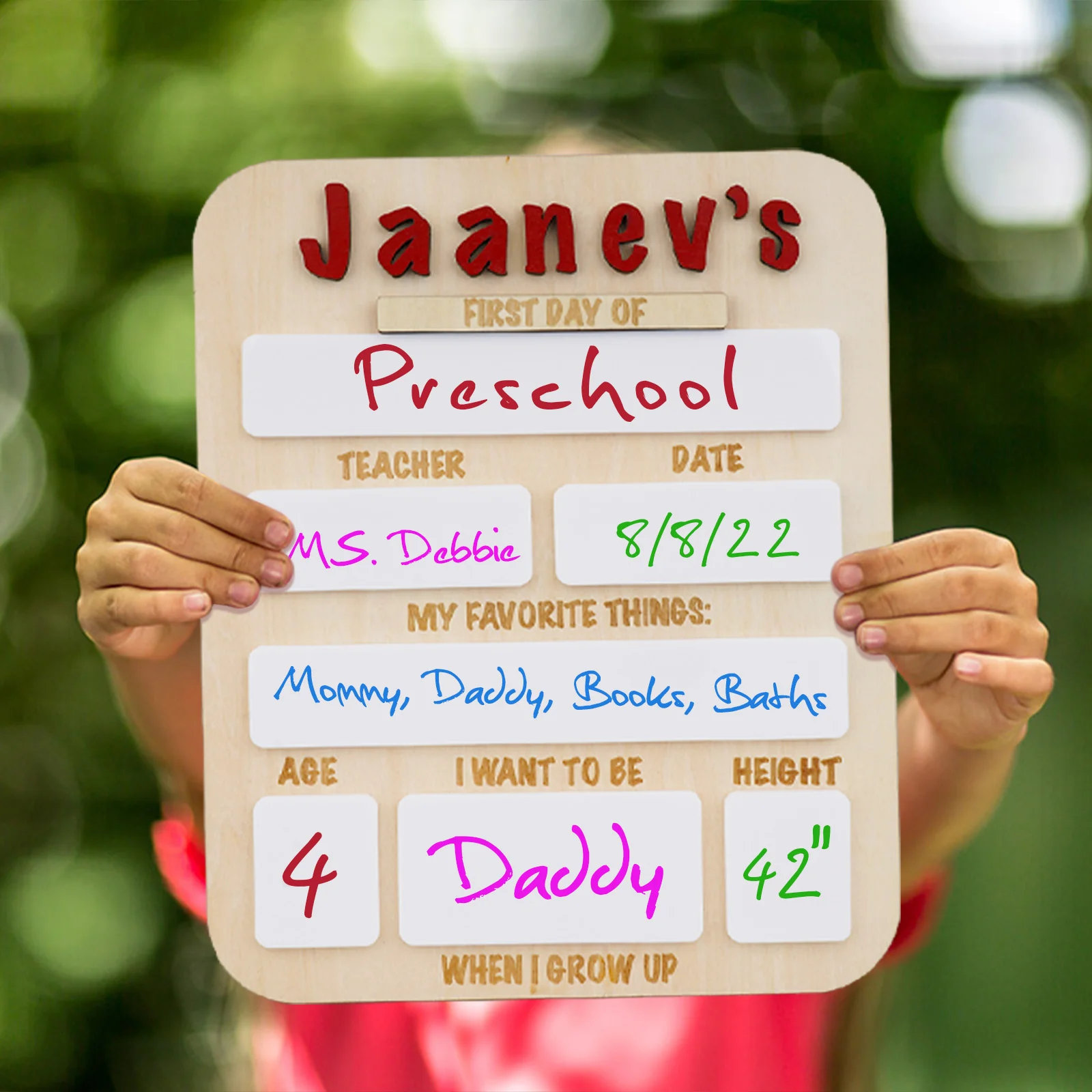 Wooden School Sign - Image 5