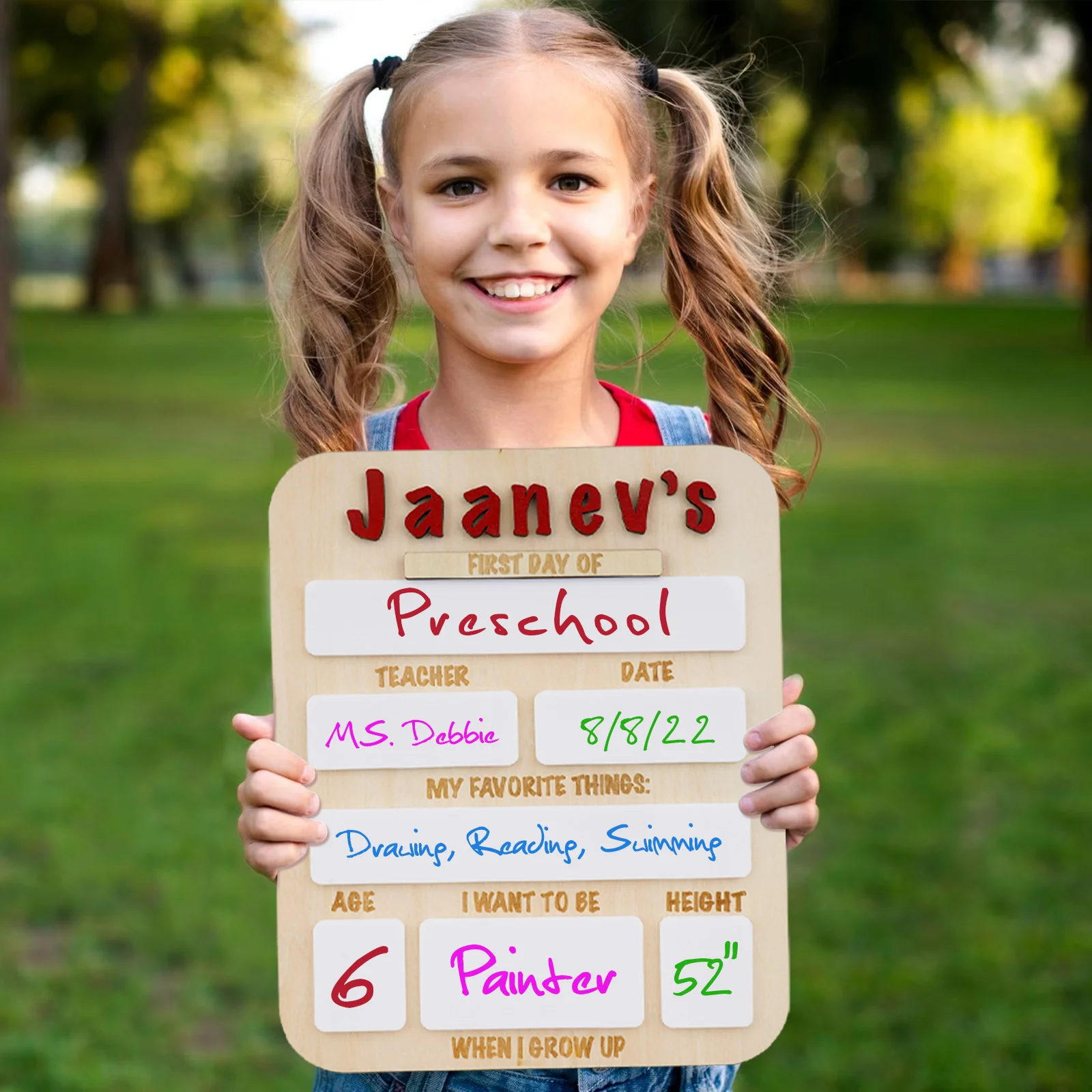 Wooden School Sign - Image 6