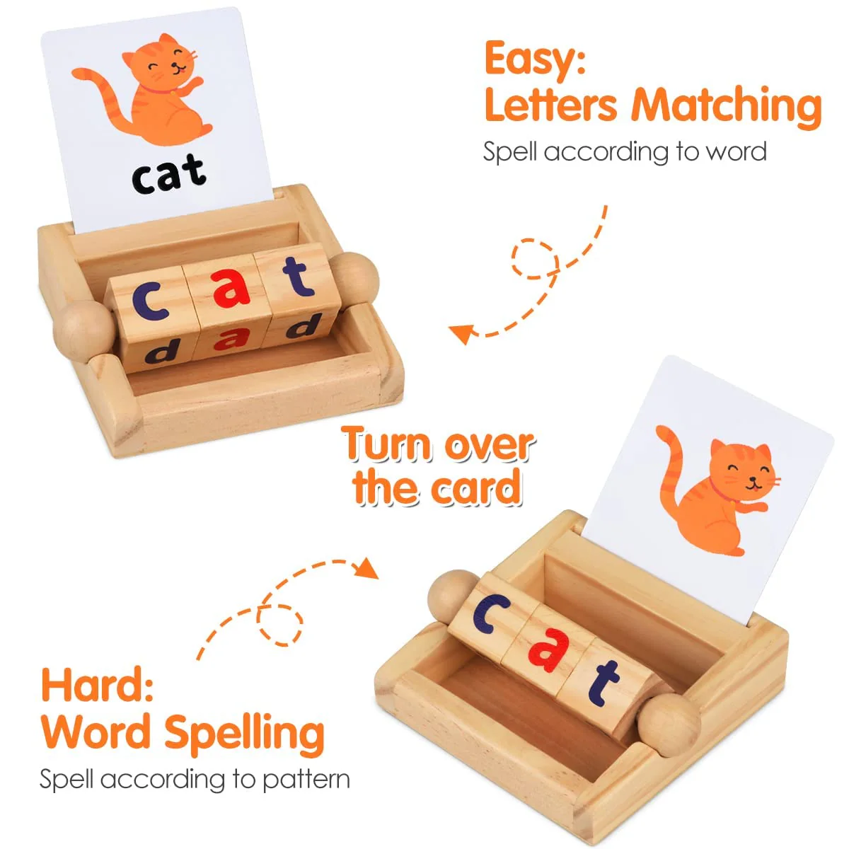 Wooden Scrabble Word Play Set Shelf - Image 3
