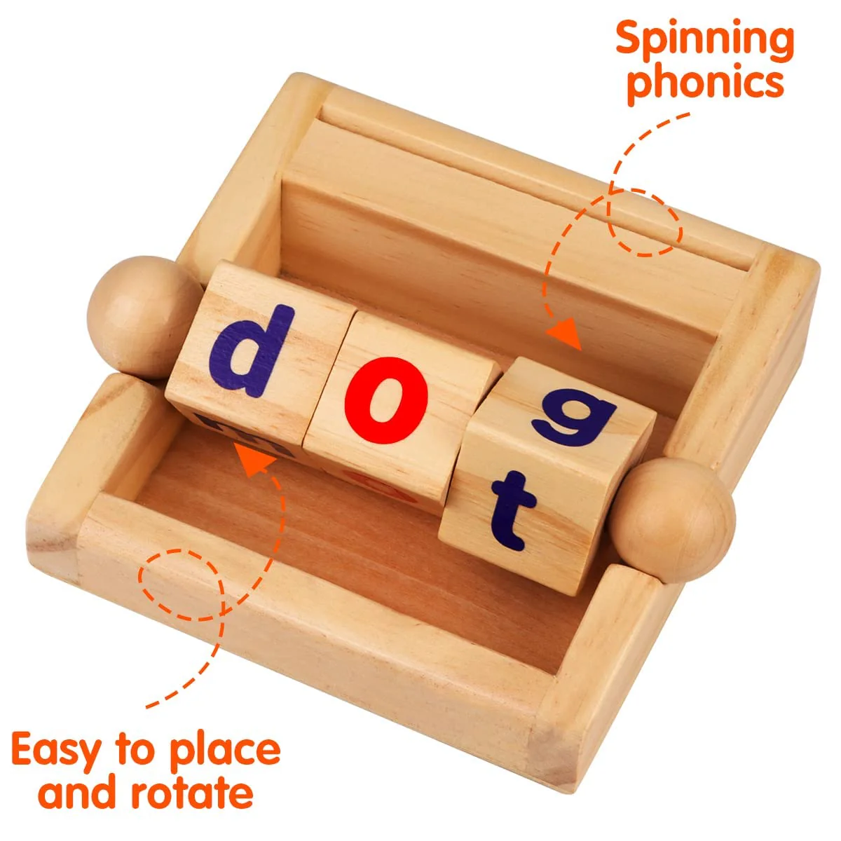Wooden Scrabble Word Play Set Shelf - Image 5