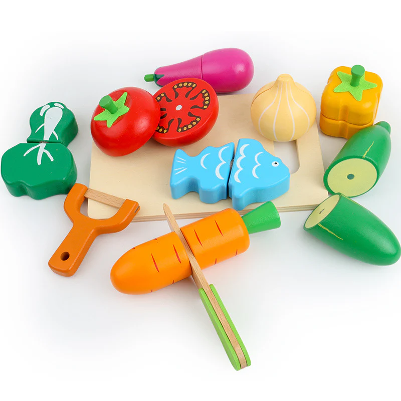 Wooden Simulation of Fruit and Vegetables Cutting Fun - Image 4