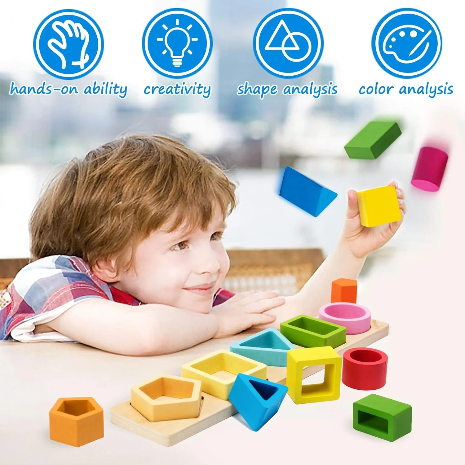 Wooden Sorting & Stacking Toys - Image 3