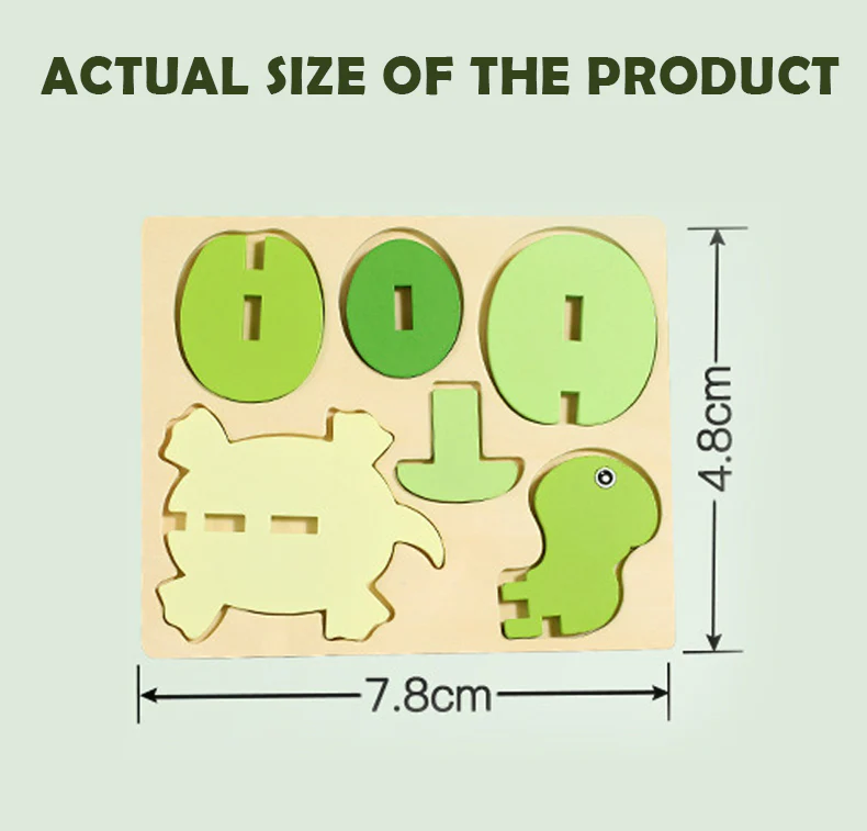 Children's Wooden 3D Animal Stereo Puzzle - Image 10