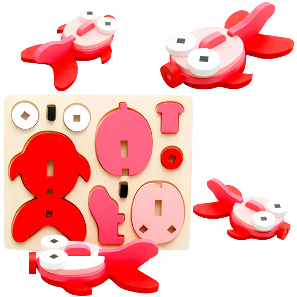 Children's Wooden 3D Animal Stereo Puzzle - Image 3